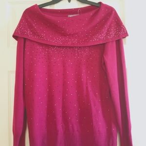 Dress Barn Sequins Decorative sweater